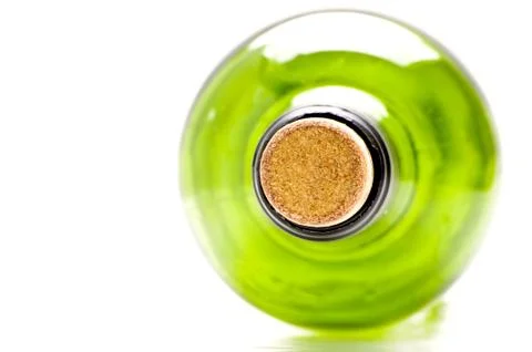 Wine bottle abstract close up Foto stock