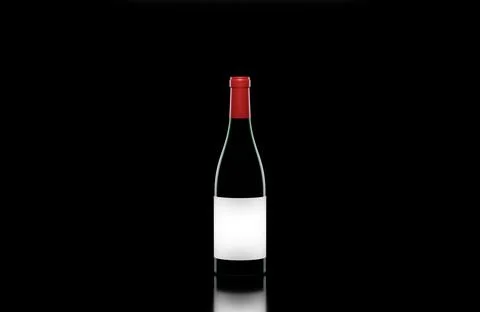 Wine bottle on background. Product packaging brand design. Mock up drink with Stock Illustration