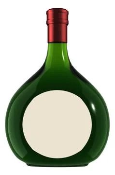 Wine bottle - boxed Stock Photos