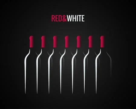 Wine bottle concept design background Stock Illustration