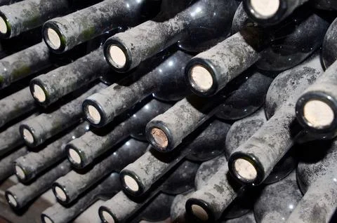 Wine bottle corks Stock Photos