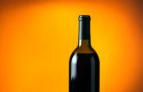 Wine bottle with empty space for your text Stock-Fotos