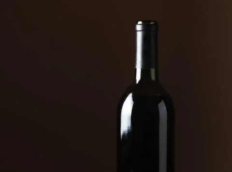 Wine bottle with empty space for your text Foto stock