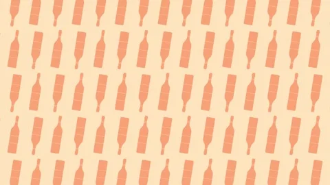 Wine Bottle Icon Background Pattern Stock Footage 318786282