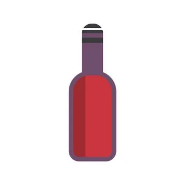 Wine bottle icon vector on white background. wine bottle symbol illustration  Stock Illustration