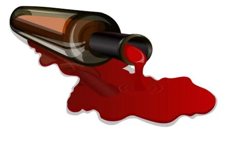 Wine bottle Stock Illustration