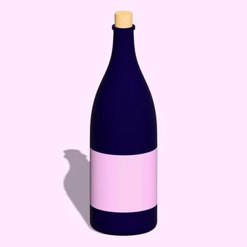 Wine bottle Stock Illustration