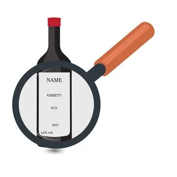 Wine bottle Stock Illustration
