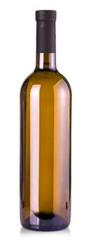 Wine bottle isolated on a white background. Stock Photos