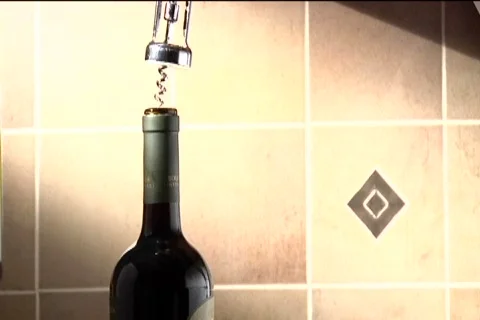 Wine Bottle Open Video stock 531755