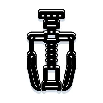 Wine bottle opener corkscrew preparing for use Stock Illustration