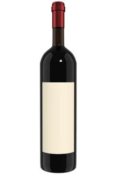 Wine bottle - red Stock Photos