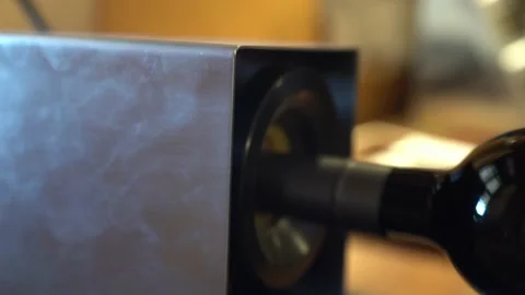 Wine bottle sealing process in a winery Stock Footage 155352726