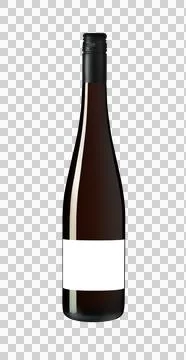 Wine bottle with space for label Foto stock