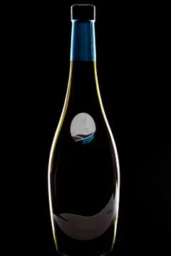 Wine bottle with a special shape - called "Sachsenkeule" 写真素材