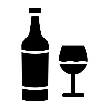 Wine bottle Vector Icon Design Illustration Illustrazione stock