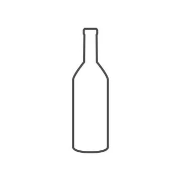 Wine bottle vector illustration Stock Illustration