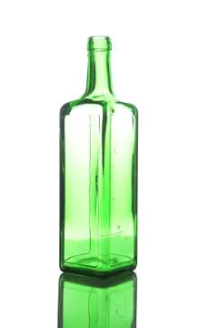 Wine Bottle on white Stock Photos