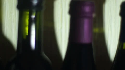 Wine bottles Stock Footage 24603701