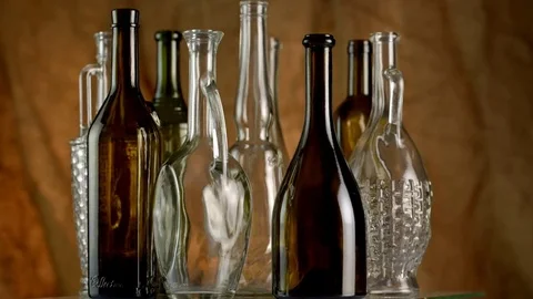 Wine Bottles Stock Footage 76907215