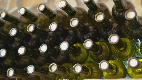 Wine Bottles Stock Footage 112743819