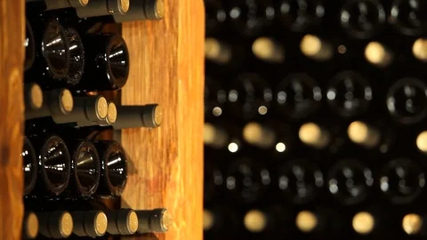 Wine bottles Stock Footage 113274989