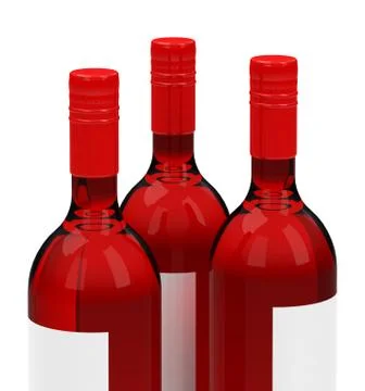 The wine bottles Stock Illustration