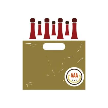 Wine bottles Stock Illustration