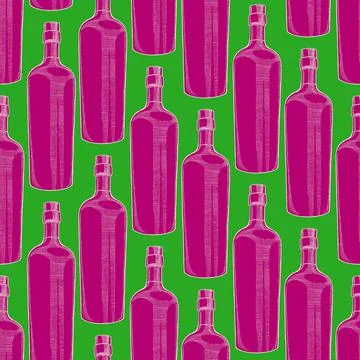 Wine bottles Ilustración de archivo