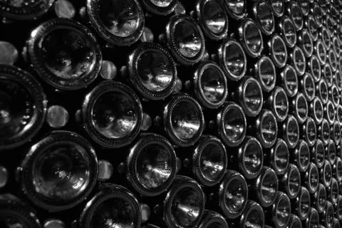 Wine bottles Stock Photos