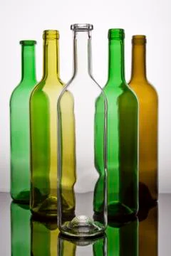 Wine bottles Foto stock