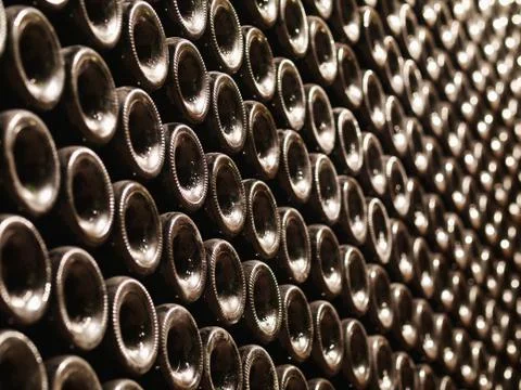 Wine bottles Fotos de archivo