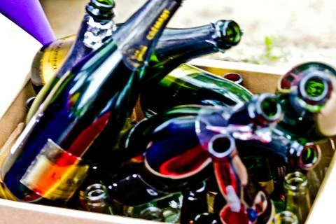 Wine Bottles 스톡 사진