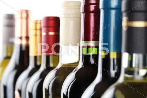Wine bottles Stock Photos