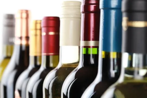Wine bottles Stock Photos