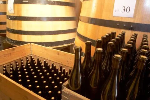 Wine bottles Stock Photos