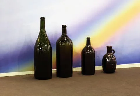 Wine bottles Stock Photos