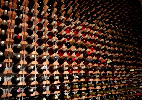 Wine Bottles 스톡 사진