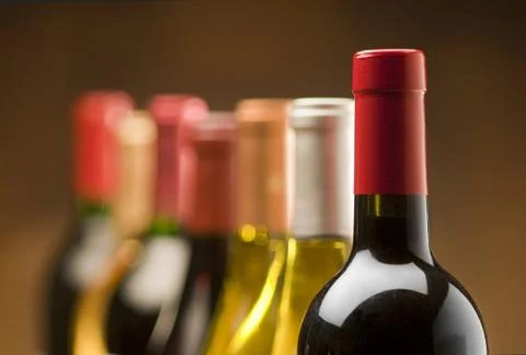 Wine bottles Stock Photos