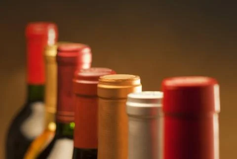 Wine bottles Stock Photos