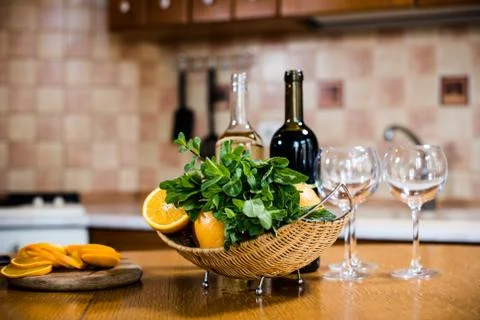 Wine bottles Foto stock