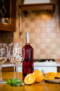 Wine bottles Foto stock
