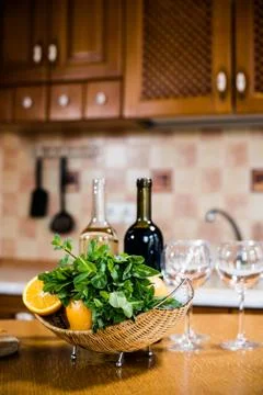 Wine bottles Foto stock