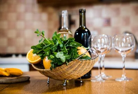 Wine bottles Foto stock