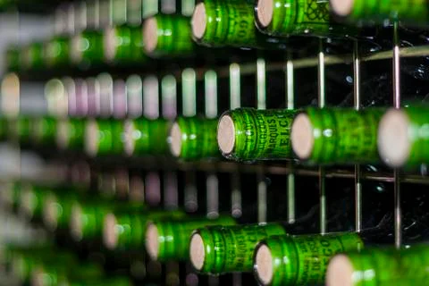 Wine bottles Stock-Fotos