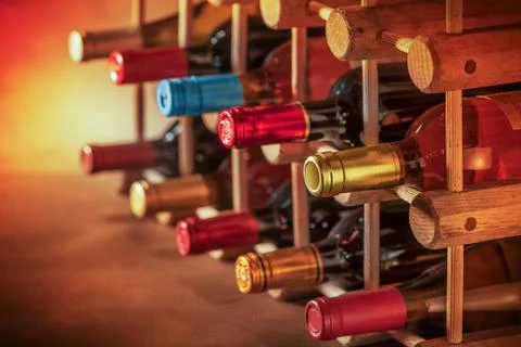 Wine bottles Stock Photos