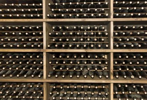Wine bottles Foto stock