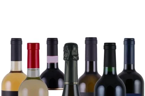 Wine bottles Stock Photos