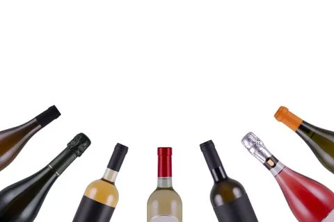 Wine bottles Stock Photos