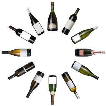 Wine bottles Stock Photos